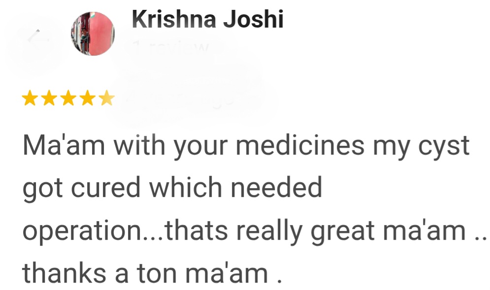 Cyst cured